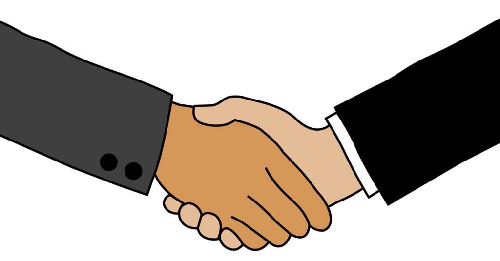 Business handshake