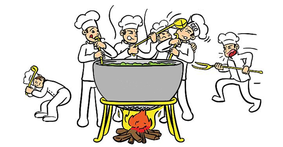 Too_Many_Cooks_Spoil_Broth Zu viele Köche verderben den Brei